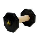 1.4 lbs (650 g) Wooden Dog Training Dumbbell with Removable Weight Plates