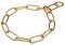 "Chain Trainer" Fur Saver Dog Collar Made of Brass - 1/6 inch (4 mm)