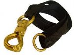 Police Tracking Dog Leash with Massive Brass Snap Hook with Smart Lock