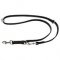Indestructible Leather Dog Leash with Stainless Steel Snap Hook