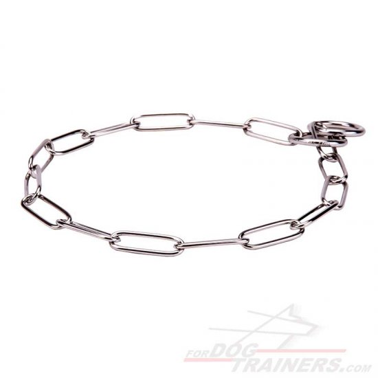 'Steel trainer' Fur Saver Dog Collar 1/9 inch (3.00 mm) link diameter