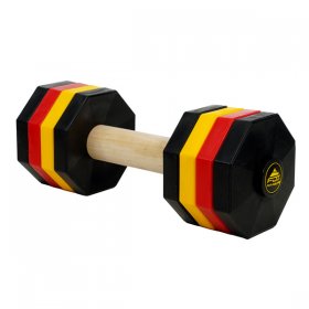 'Easy Lifting' 'Resistant Wooden Dumbbell with Plastic Bells for Schutzhund Training 2000 g