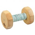 'Dentist's Pride' Schutzhund Dog Training Dumbbell with French Linen Cover - 650 g