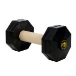 "Schutzhund Champion" 2 1/4 lbs (1000 g) Wooden Dog Training Dumbbell with Removable Plastic Weight Plates