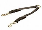Braided Leather Coupler for Walking 2 Dogs