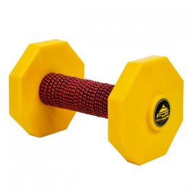 'Training Is Fun' Wooden Dog Dumbbell with Synthetic Cover 650 g (0.650 kg)