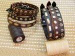 Amazing Set of 6 Gorgeous Wide Leather Dog Collars - Fashion Exclusive Design - Special25setof6
