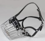 Easy Adjustable Metal Basket Dog Muzzle for Dog Training and Walking