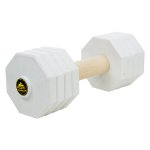 'Route to Success' White Training Dog Dumbbell of Wood and Plastic 2000 g (2 kg)