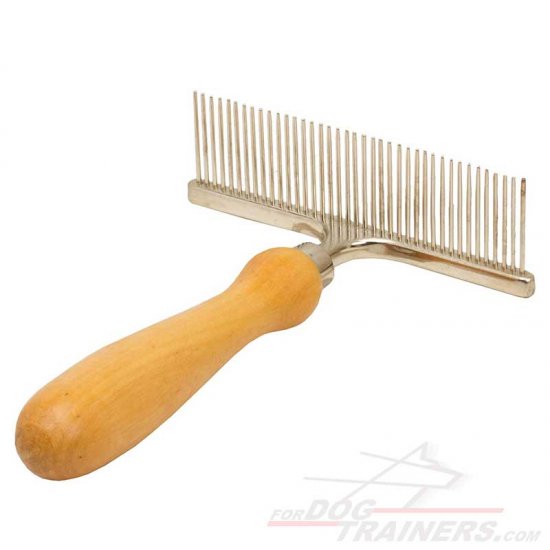 "Personal Stylist" Metal Brush Equipped with Wooden Handle
