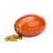 'Rugby Ball' Chewing Rubber Dog Toy for Treats and Kibble Dispensing - Large