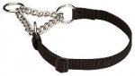 Training Martingale Dog Collar for All Weather Wearing with Chain