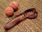Handcrafted Leather Dog Leash with Quick Release Snap Hook of Steel