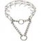 Chrome plated "Toothy tamer" prong collar for massive dogs - 1/6 inch (3.99 mm)