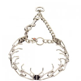 'Apple - Pie Behavior' Stainless Steel Dog Pinch Collar with 1/10 inch (3.2 mm) Prong Diameter - HS 50103 (55)