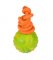 2 1/3 inch (6 cm) Dog training BALL on string made of High Quality Solid rubber - TT1 Medium