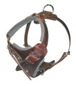 Agitation Leather Dog Harness Padded_20