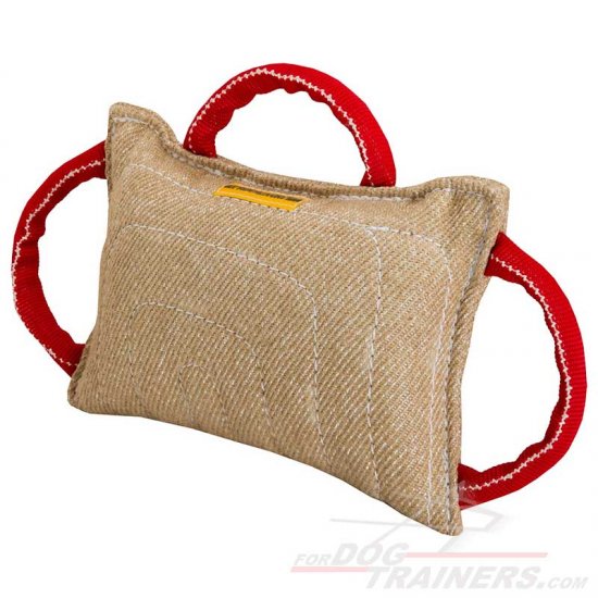 Dog Bite Pad Made of Jute with 3 Handles