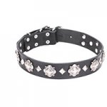 ‘Code of Chivalry’ FDT Artisan Embellished Leather Dog Collar