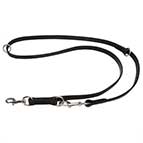 Indestructible Leather Dog Leash with Stainless Steel Snap Hook