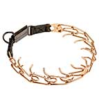 'Briar Patch' Click Lock Buckle Canine Pinch Prong Collar Made of Curogan - 1/8 inch (3.2 mm)