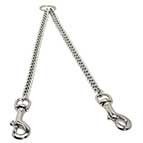 Chrome Plated Dog Coupler for Walking 2 Dogs 1/9 inch (3 mm)