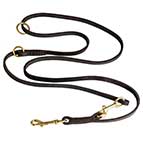 Soft English Leather Dog Leash - Multifunctional and Very Easy in Use