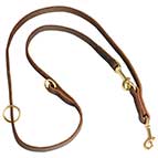 Multimode Leather Dog Lead for Walking and Training