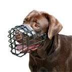New Labrador High quality Wire Dog MUZZLE with rubber cover