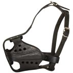 New Best Dog Muzzle of Hard Leather for Working Dogs