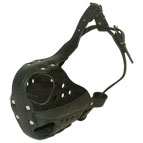 New Design Hard Leather Dog Muzzle for Service Dogs