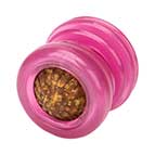 'Nummy' Dog Treat Ball Pink Rubber Design - Small Size