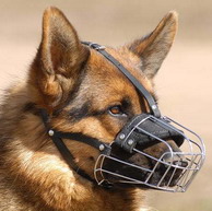 Ventilated Wire Basket Muzzle for German Shepherd Dog