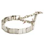 NEW NECK TECH STAINLESS STEEL Dog pinch prong collar - 50155 010 (55) ( Made in Germany )
