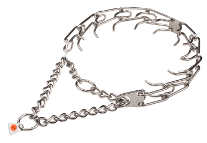 Dog prong collar - STAINLESS STEEL 50045 (55) (3.99mm) (1/6 inch) (Made in Germany)