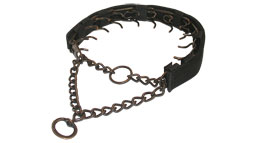 Pinch prong collar with nylon cover 50115 (13) -1/9 inch (3.0 mm) Steel -Antique Copper plated ( Made in Germany )10% DISCOUNT