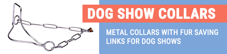 Metal Collars with Fur Saving Links for Dog Shows