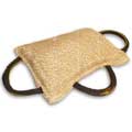 Dog bite pad made of jute with 3 handles - TE7