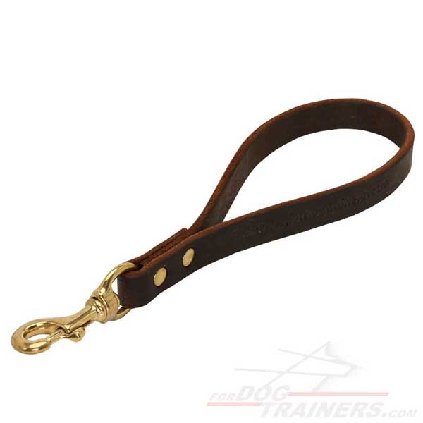 Leather dog leash