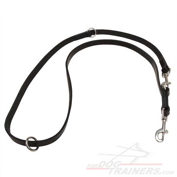 Canine training leather dog leash made of leather