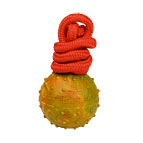 2 3/4 inch (7 cm) Dog training BALL on string made of High Quality Solid rubber - TT5 Large