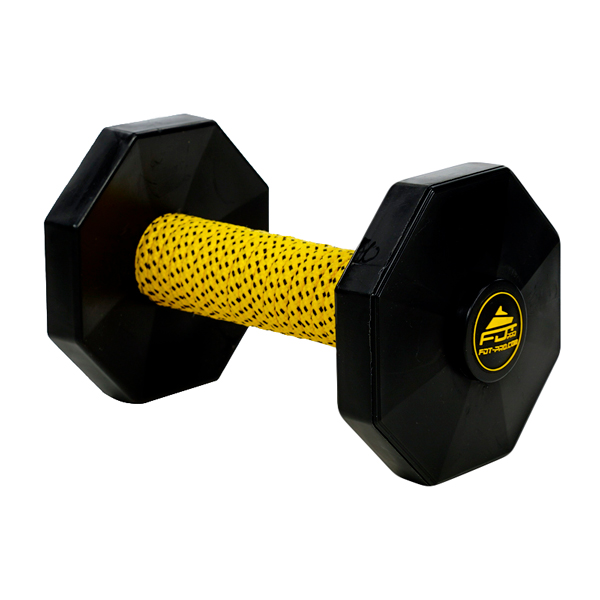 Wooden Dog Dumbbell Covered with french Linener