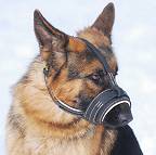 German Shepherd Royal Nappa Padded No Bark Dog Muzzle