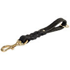 Short leather dog leash (pull tab leash) - L17