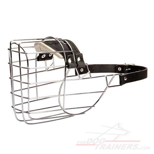 'The Silencer' Adjustable Wire Cage Dog Muzzle for Everyday Walking and Training