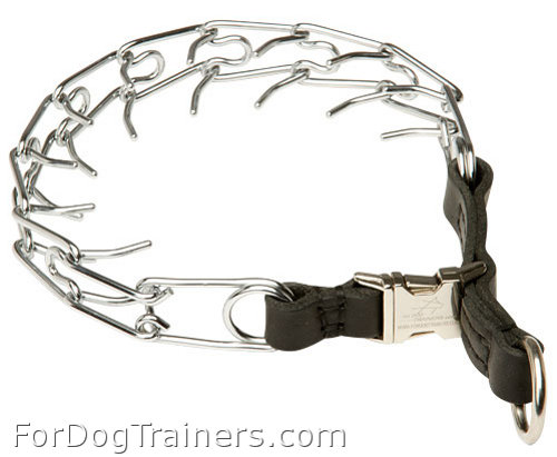 Strong Pinch Prong Collar with Quick Release Buckle - 10320 (02) 1/8 inch (3.25 mm)