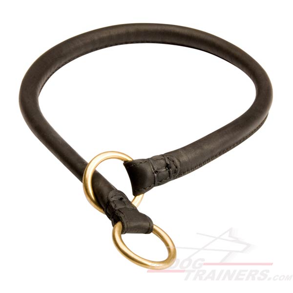 Silent Leather Choke Collar