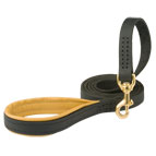 Handcrafted Leather Dog leash with Comfortable Handle