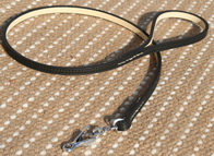 Leather Dog Leash with HS snap hook