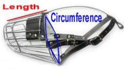 Brug Wire Basket Dog Muzzles Size Chart - Brug muzzle